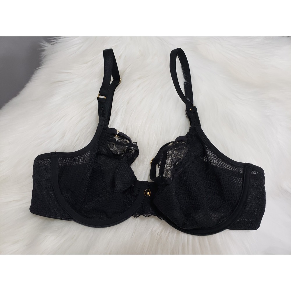 NWOT 32DD Freya Temptress Bra Plunge Low Centre Underwired Sexy Lace Bra 400102‎